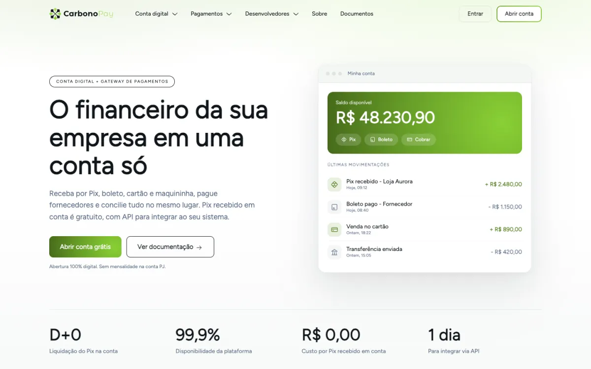 Site da CarbonoPay